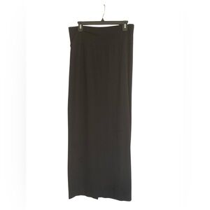 Eileen Fisher Elegant Black MIDI Skirt Size Medium